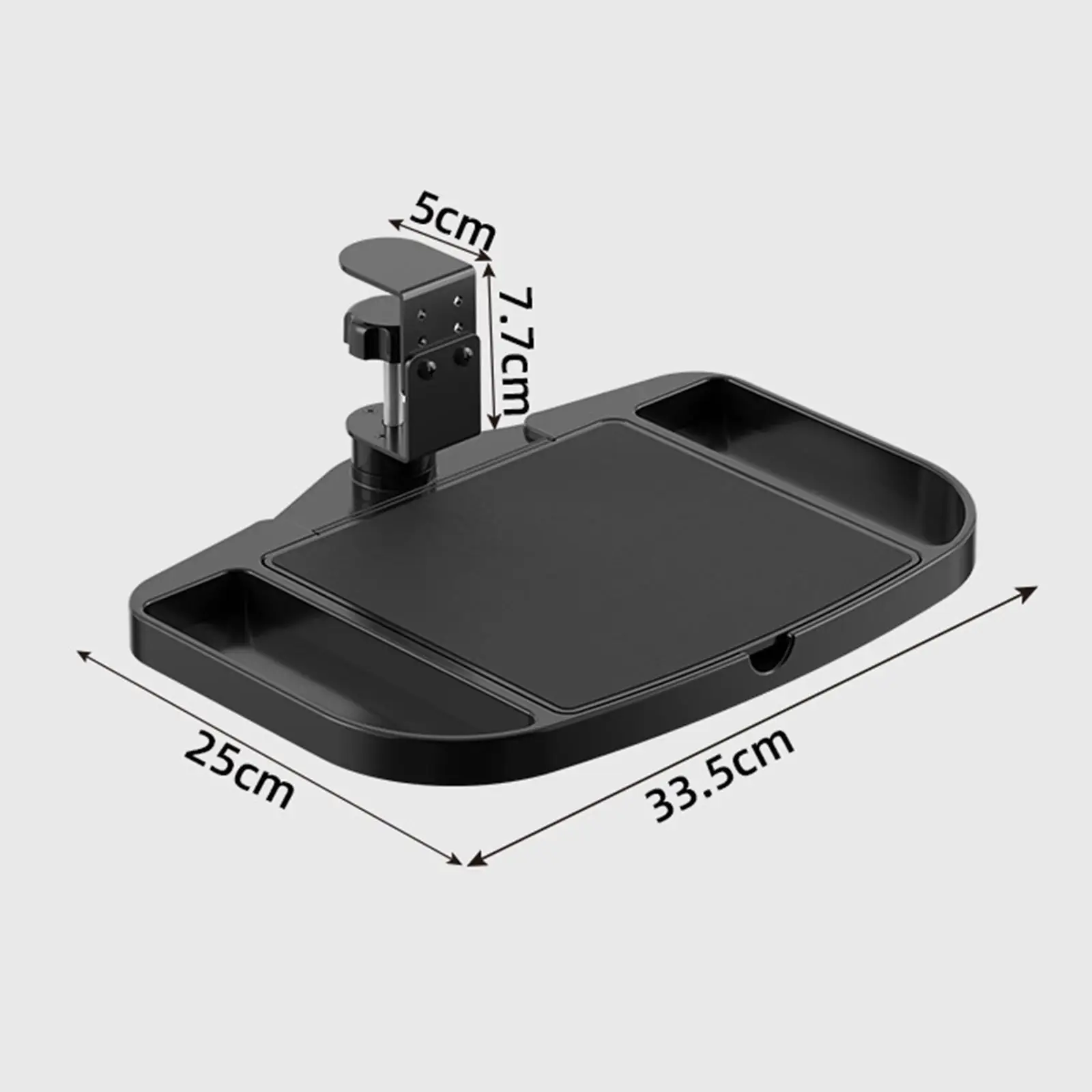 under Desk Tray Clamp on Desk Organizer Adjustable Versatile Convenient Compact Side Holder Rack for Bedroom Study Room