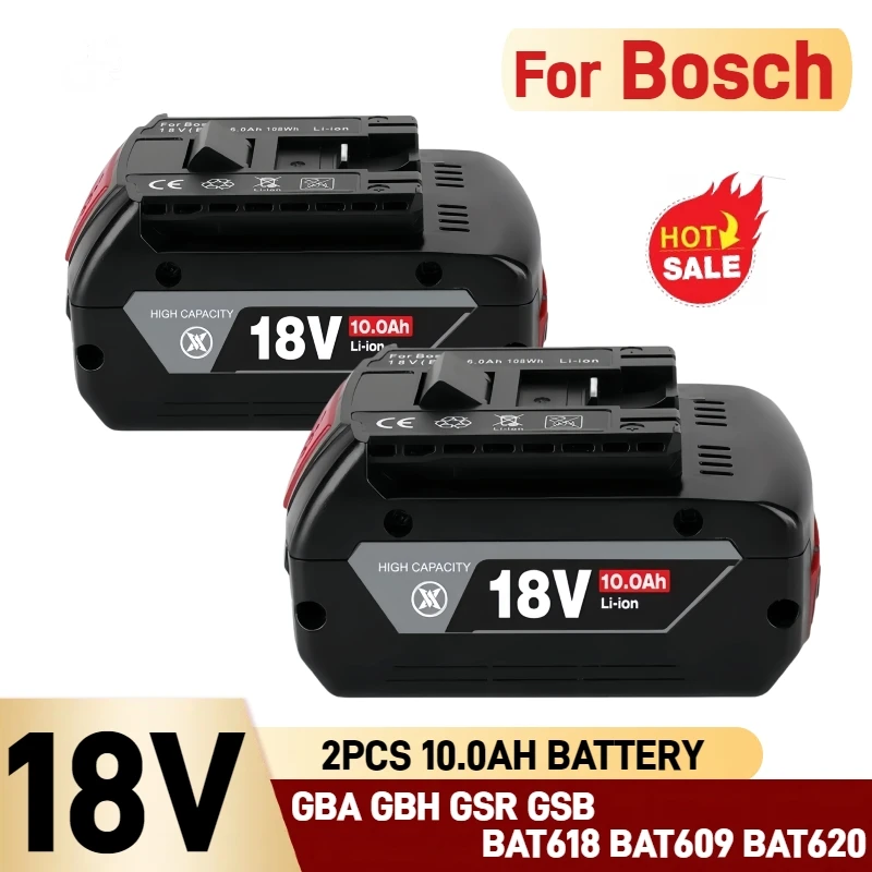 

original For Bosch 18V Battery, 12.0Ah, For Bosch Home & Garden PBA PSB PSR 18V Battery Tools AL1880CV AL18815CV