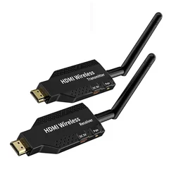 50M Wireless HDMI Extender Video Transmit Support 1 to 2 3 4 1x4 Display WiFi HDMI Extender for Camera PC TV Monitor Projector