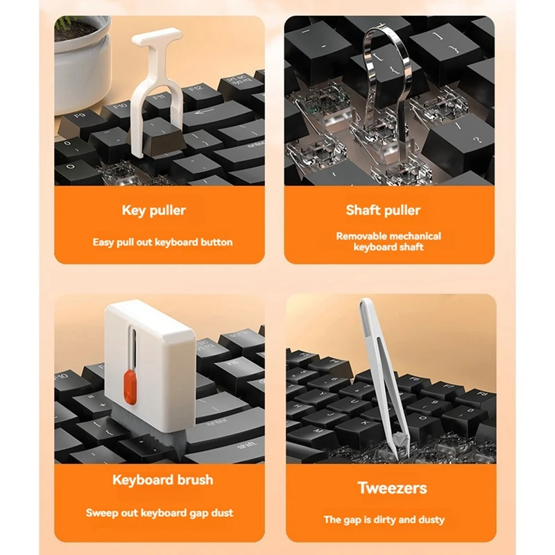 Top Sale 32-In-1 Electronic Cleaner Kit Laptop Keyboard Phone Cleaning Brush Headset Clean Pen Screen Cleaner Keycap Puller Set