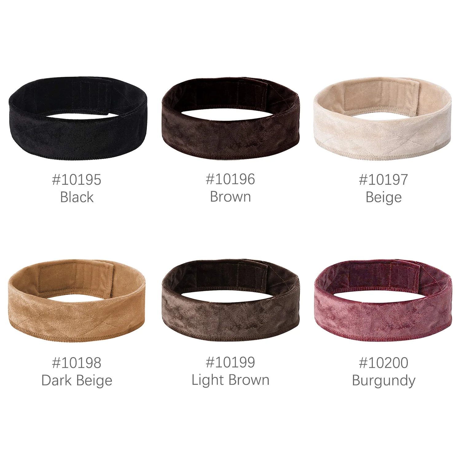 Fashion Non-slip Soft Velvet Women Wig Grips Scarf Comfort Headband Adjustable Velvet Wig Grip Hair Band Wig Accessories