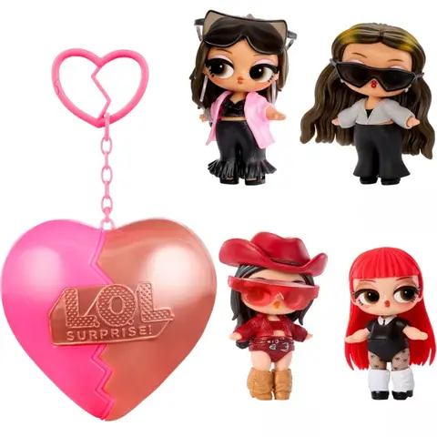LOL Surprise Music Festival Headliners Global  Artist Dolls with Collectible Keychain Heart Ball on The Go Play Collect Them All