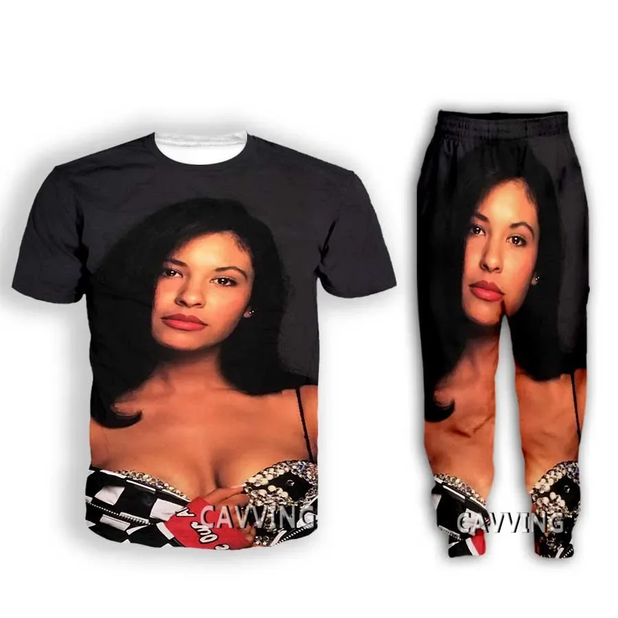 

Selena Quintanilla 3D Print Casual T-shirt + Pants Jogging Pants Trousers Suit Clothes Women/ Men's Sets Suit Clothes KK1