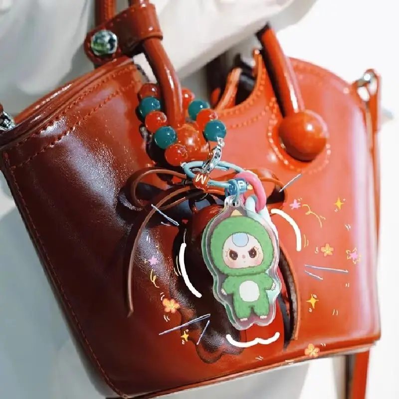 حقيقية الطفل ثلاثة الاكريليك سحر قلادة حقيبة أعمى صندوق الغموض صندوق أعمى العصرية لعبة قلادة لطيف دمية حقيبة المفاتيح الديكور #5