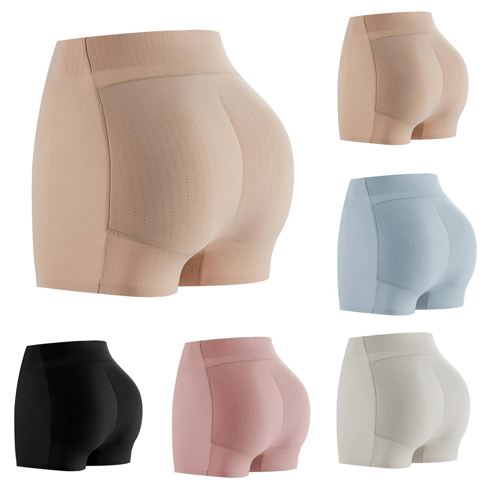Women's Padded Butt Lifter Panty Tummy Control Hip Enhancer Seamless Anti Chafing Boyshorts Natural Look No Show Shapewear