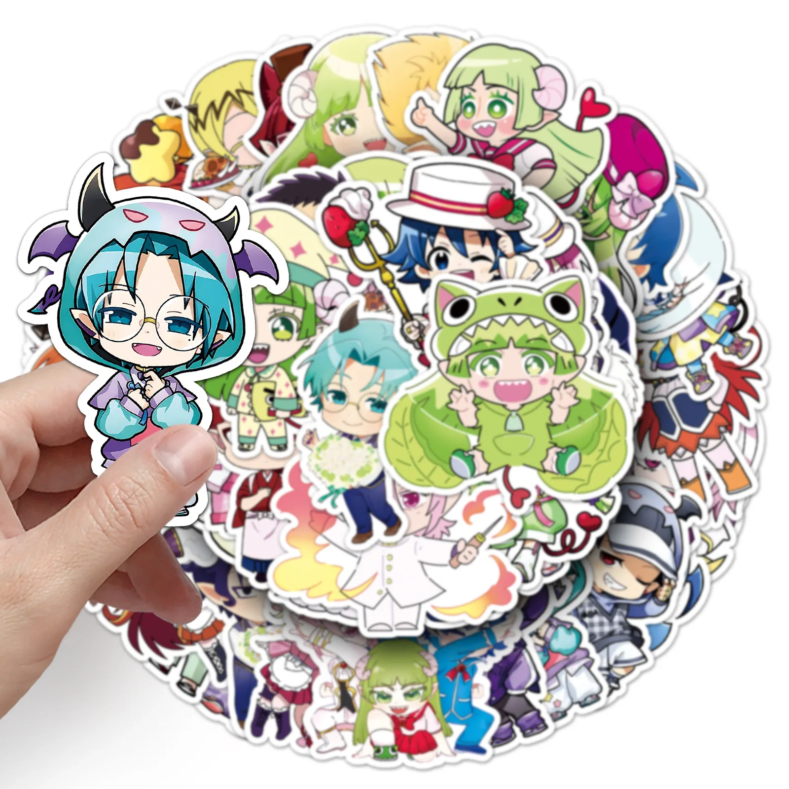 

50PCS Welcome to Demon School! Iruma-kun Anime Comic Sticker Q-version Graffiti Cute Decal Kids Toy Gift DIY Bicycle Scooter