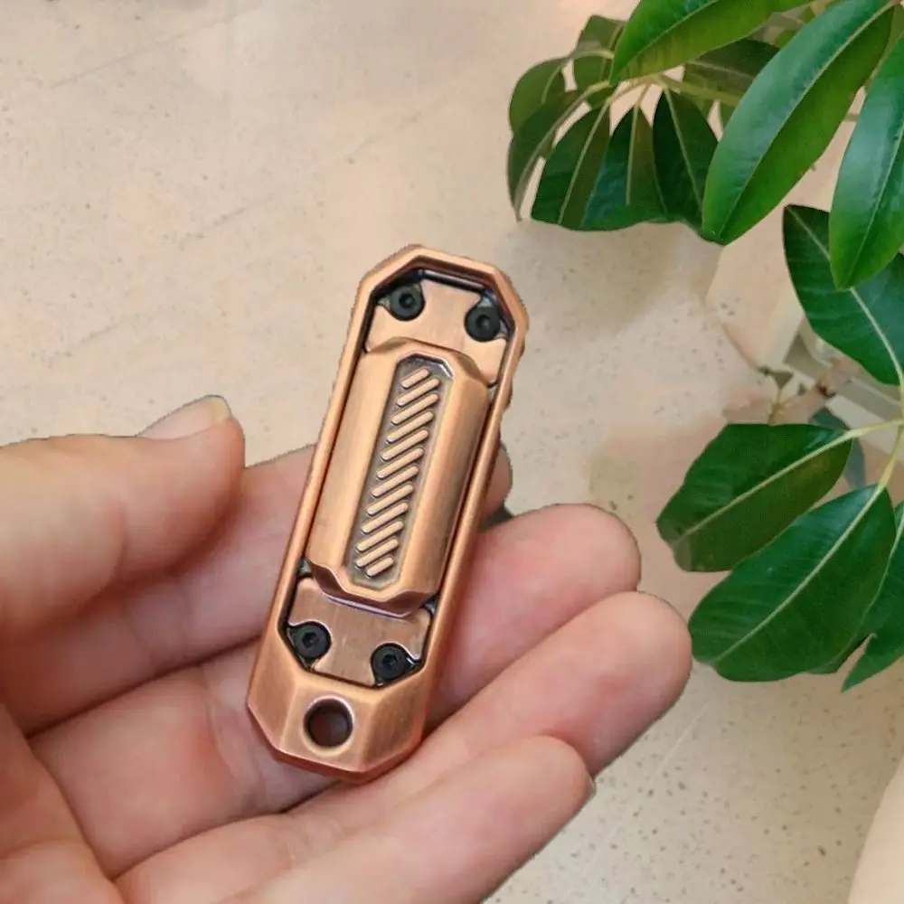 Riduzione della pressione Push Slider Fidget Spinner 2 in 1 Lega con punta delle dita Fidget Spinner a mano in metallo Giocattoli da scrivania