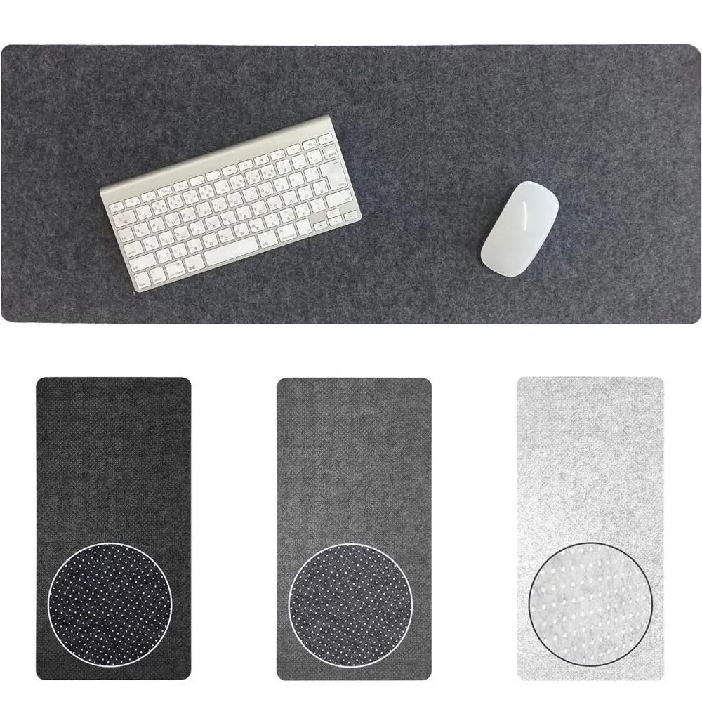 Professional Gaming Accessories Wool Felt Mouse Pad Non-slip Large Size Laptop Table Mat 90x40cm Home Office Keyboard Mice Mat