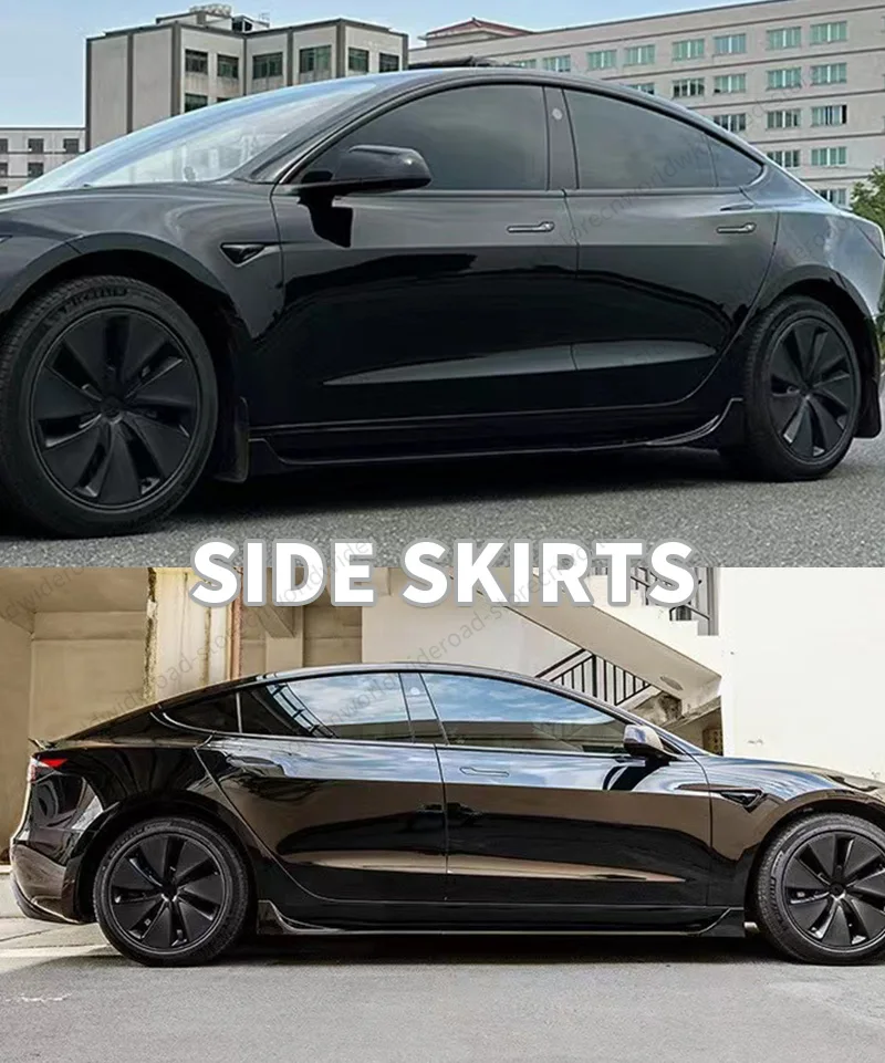 For Tesla AD Sport 2024 Model 3 Highland BodyKit Spoiler Diffuser Tuning Exterior Auto Accesories Front Lip Side Skirt Rear Lip