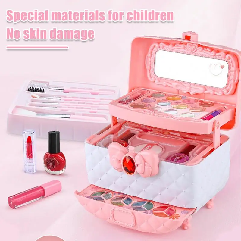 Kids Make-Up Kit Voor Meisje Kids Make-Up Kit Voor Meisje Wasbaar Klein Meisje Make-Up Make-Up Kit Voor Kinderen Leeftijd 8-12 Beginners