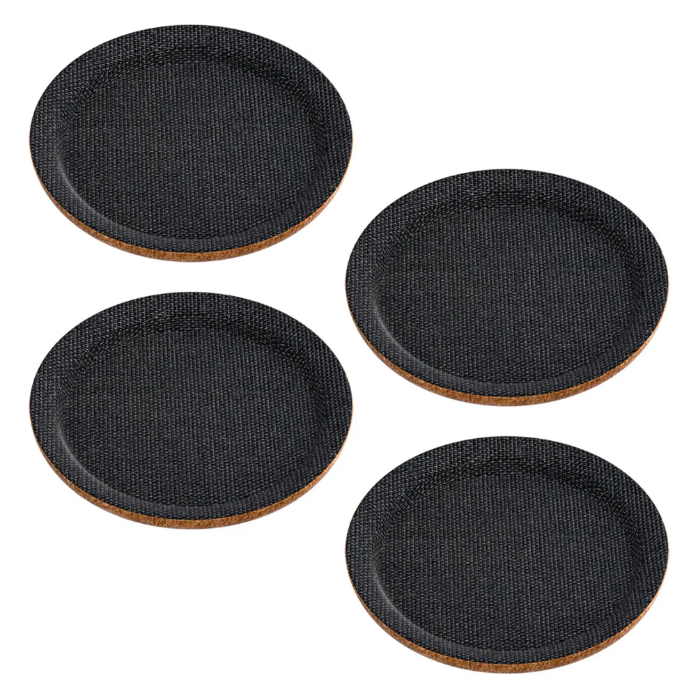 

4 Pcs Carpet Savers for Furniture Legs Glide Pad Risers Non-slip Cups Bed Frame Wheel Stoppers Rubber Pads Feet