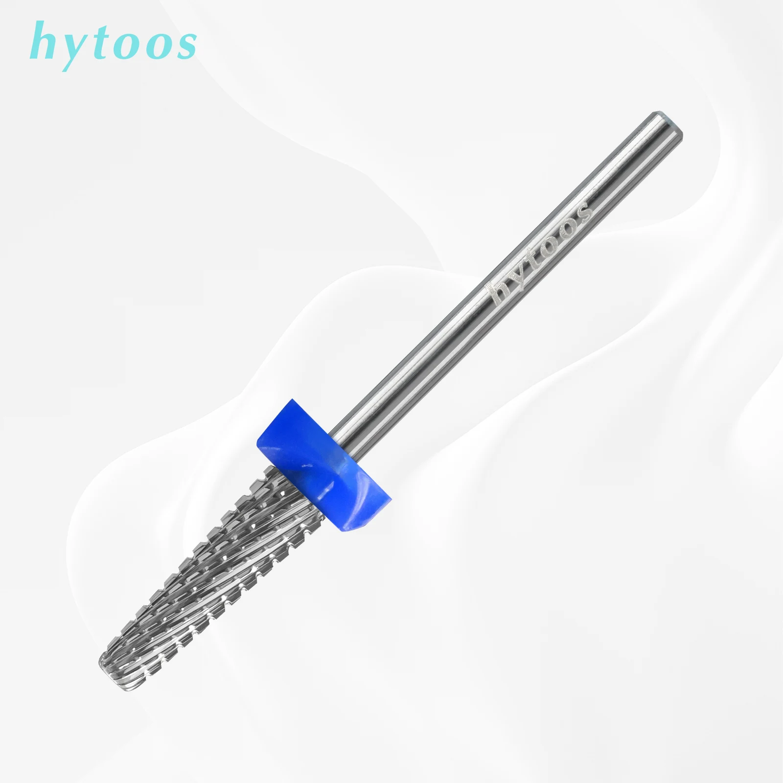

HYTOOS Safety Carbide Nail Drill Bits Round Cut Tapered Cuticle Clean Nail Bit Gel Removal Pro Electric Manicure Drills Tool