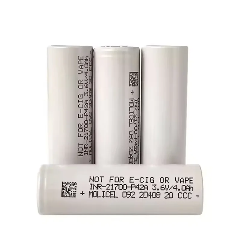 2-20pcs Molicel INR P42A 21700 Battery 4200mAh Capacity CDR 30A MAX 45A 3.7V Lithium Ion Battery Cell For Flashlight VapeMod