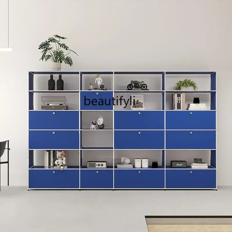 

YH3 USM combination ins wind module cabinet milk white stainless steel locker, storage bookcase