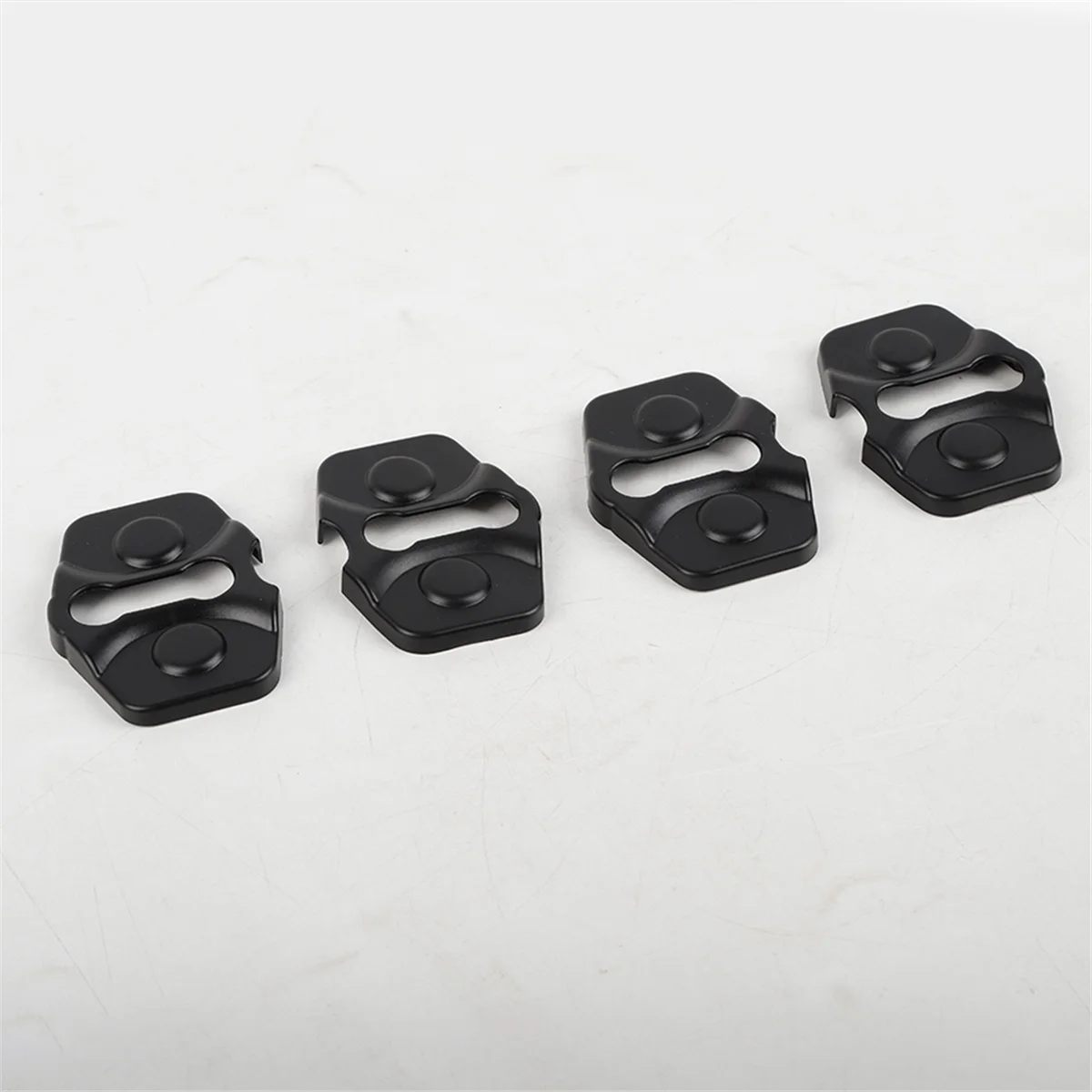 For Jeep Commander 2006-2010 Car Door Lock Buckle Protector Cover Trim Accessorie ABS Black 4PCS