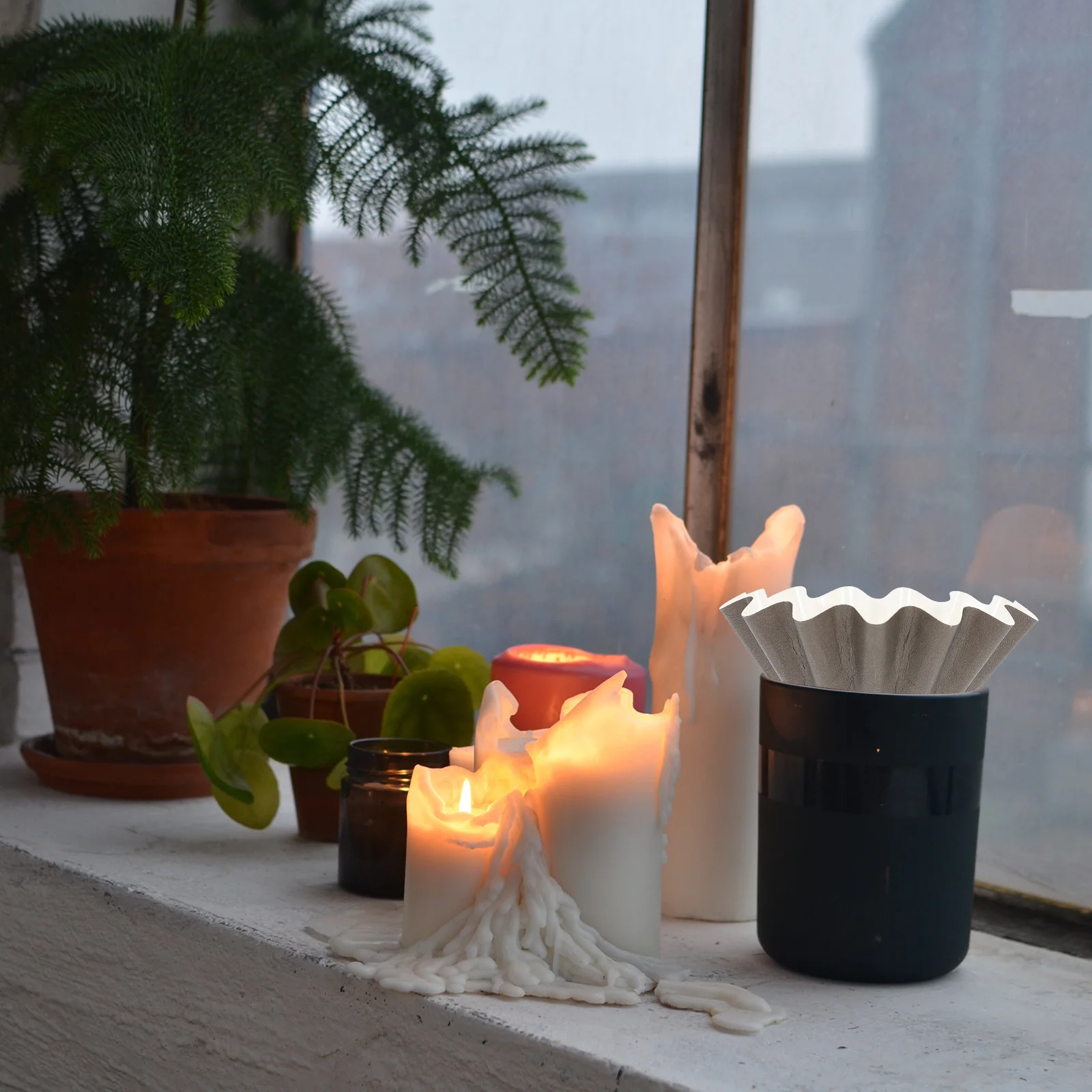 

50Pcs Heating Aromatherapy Tray Liners Leakproof Wax Melt Warmer Inserts Scented Wax Fits Most Warmers