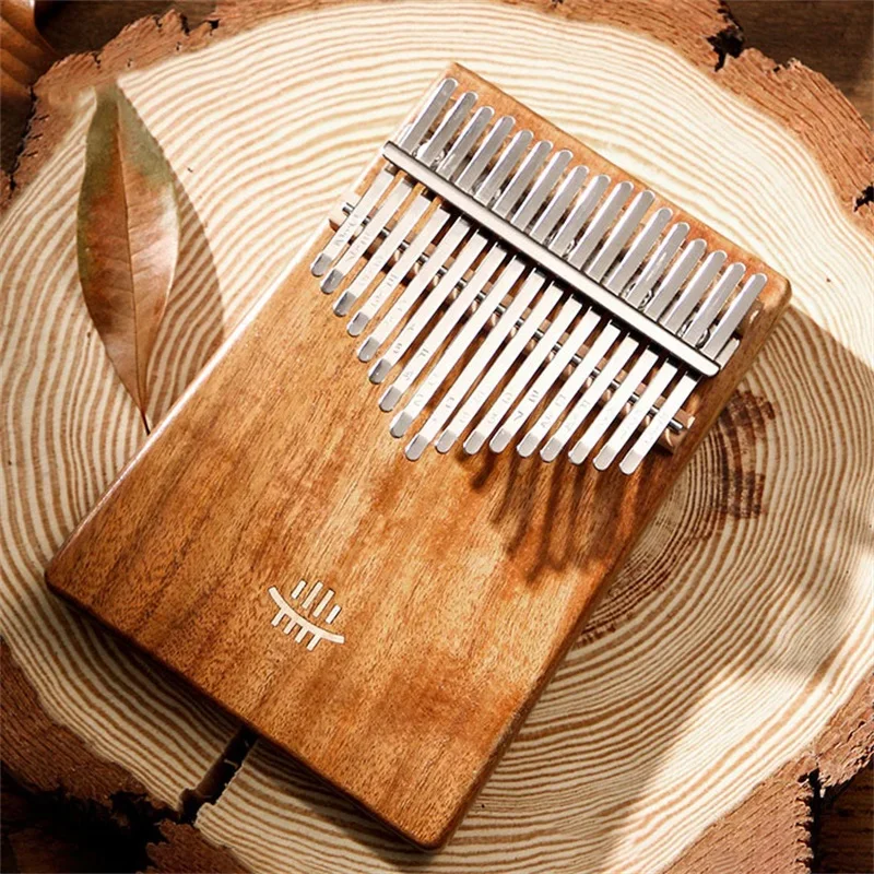 Kalimba 17 Keys Instrument No Sound Hole Solid Wood Acacia Walnut Professional Kalimba Rosewood Mbira Musical For Beginner