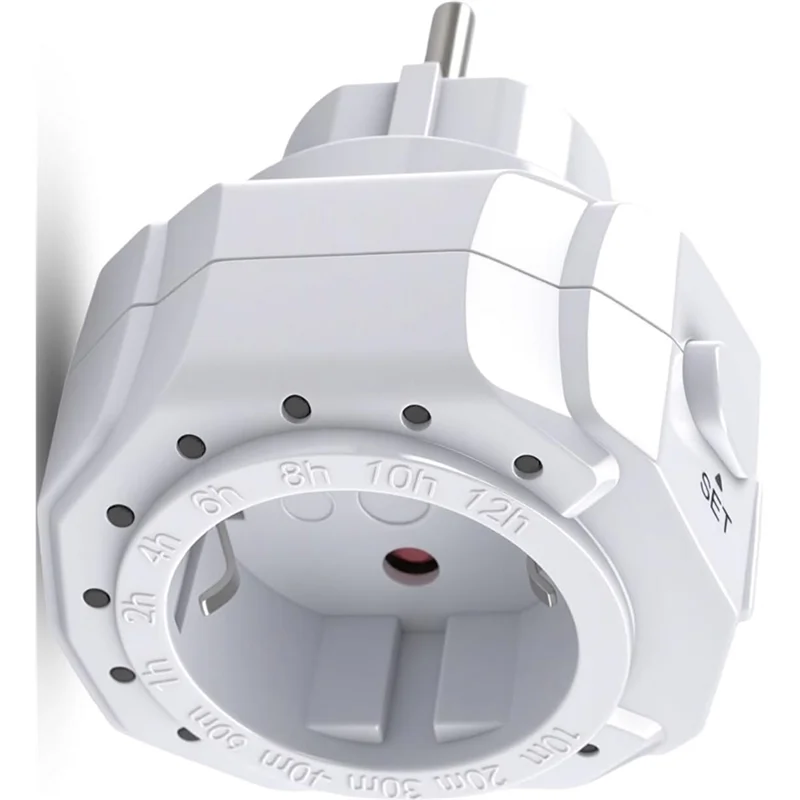 M11K-LED Display Timer Switch Socket 12 Time Ranges 2 Buttons Countdown Timer EU Plug Status For Lighting And Household