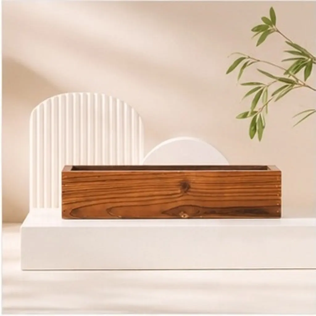 Wood Wooden Flowerpot Retro Style Decorative Planter Box for Garden Balcony Office Rustic Flower Holder Cedar Window Boxes