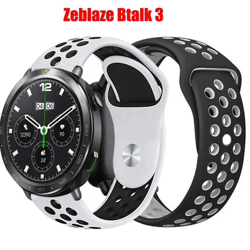 

Silicone Strap for Zeblaze Btalk 3 Band Replacement Sport Watchband Bracelet for Zeblaze Btalk 3 Wristband Waterproof