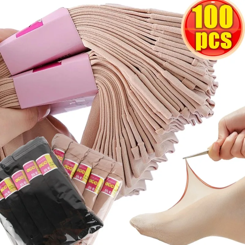 

Summer Crystal Socks Spring Transparent Ultrathin High Elastic Skin Gray Color Anti-hook Nylon Women Fashion Low-tube Stockings