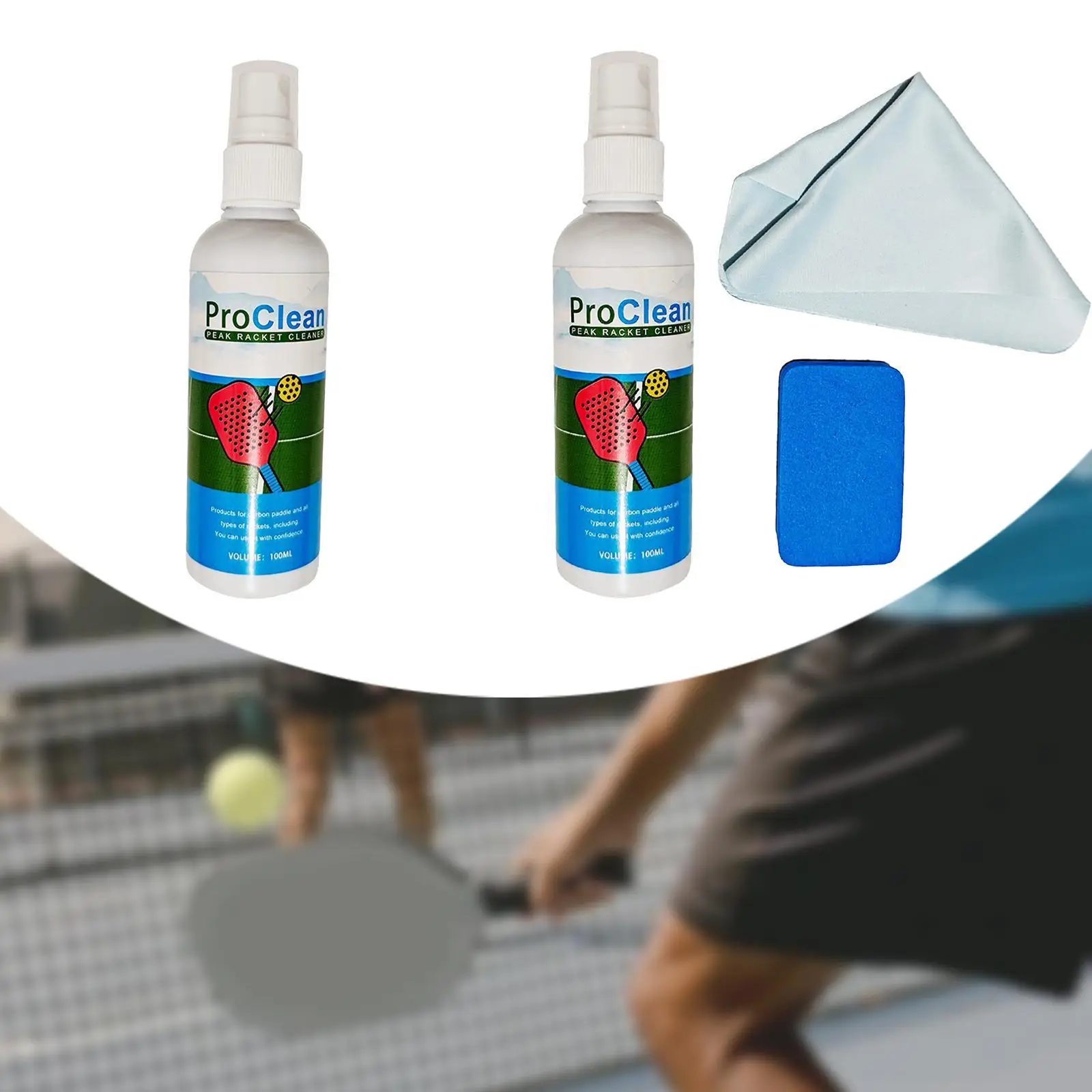 Pickleball Paddle Cleaner Spray 100ml Pickleball Paddle Cleaning Spray