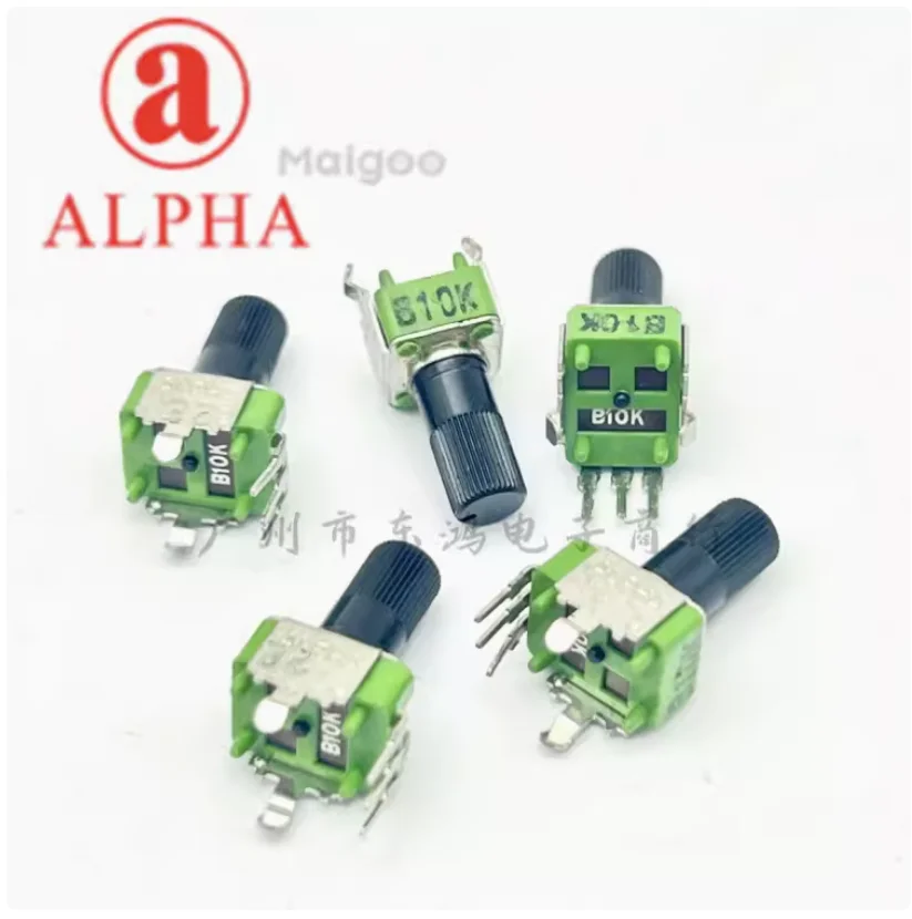 

5 шт., Тайвань Alpha Alpha 09, одиночный смеситель B10k, усиление громкости, ось потенциометра 12 мм