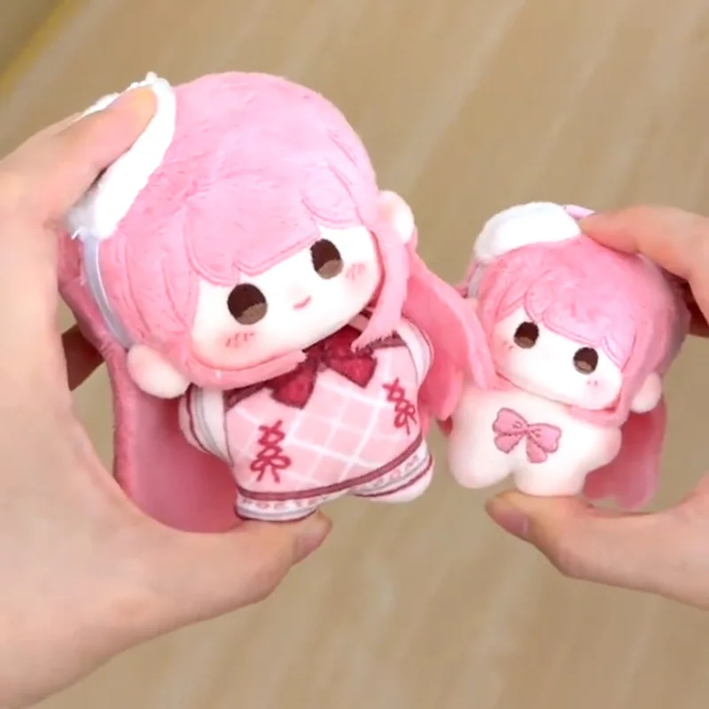 

Cotton Doll Plush Toy Shiny Merchandise Pink Star-shaped Body Soft Stuffed Birthday Gift for Game Fans