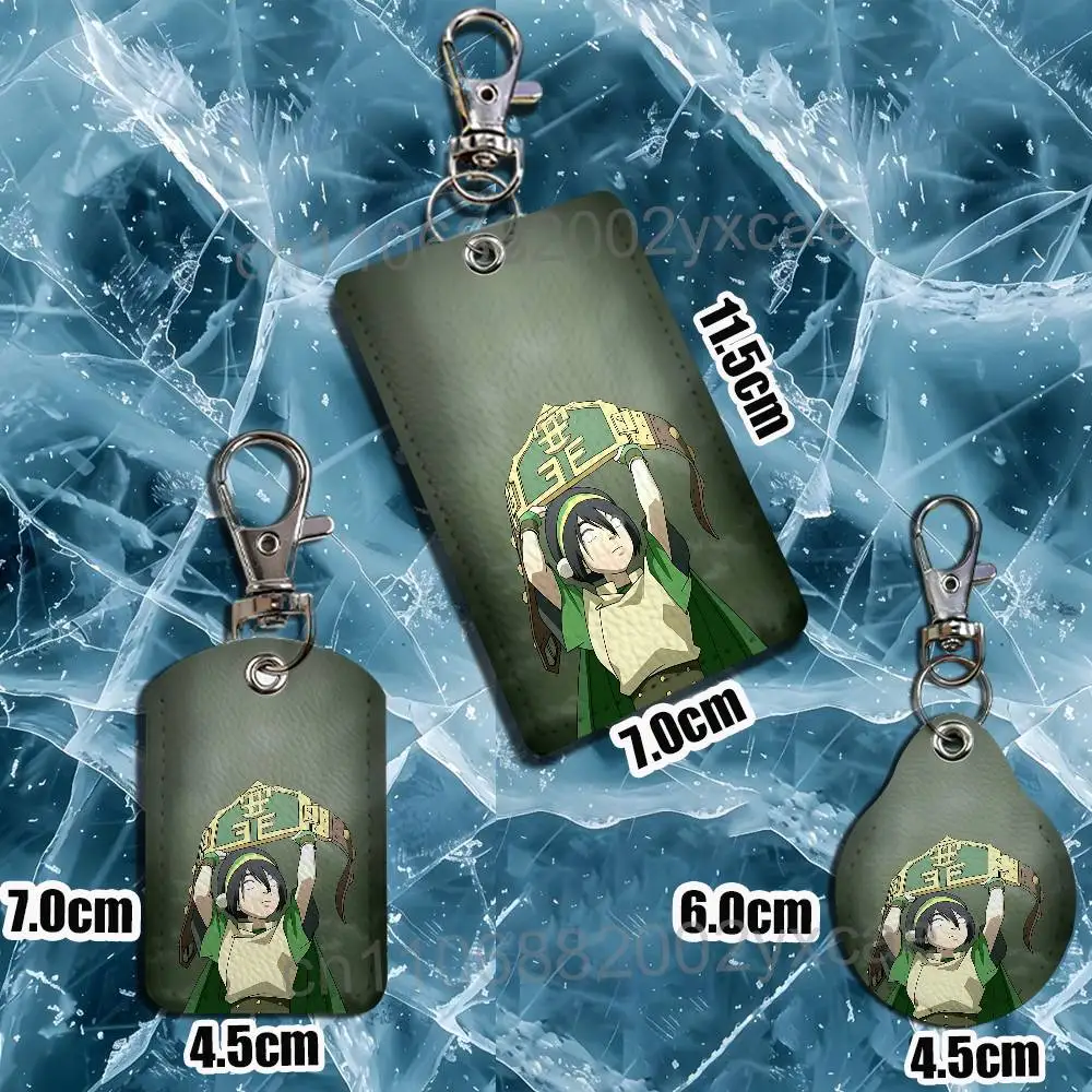 Arc of Growth Zuko 및 Toph Beifong 열쇠고리 홀더 지하철, 은행, 버스 케이스, 배지 홀더, 지갑 카드, 질감 있는 패턴에 적합