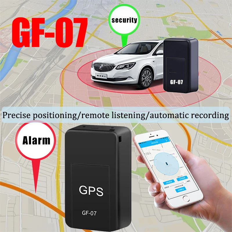 

GPS-локатор с дистанционным управлением, маленький сильный магнитный автомобильный трекер для защиты от кражи и потери, трекер для отслеживания автомобиля, артефакт GF-07