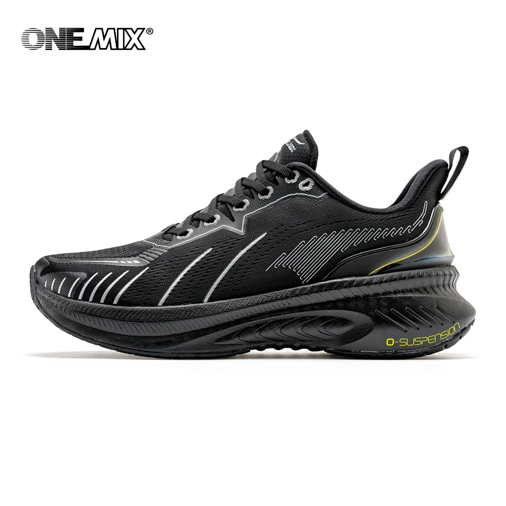 

Onemix 2023 New Running Shoes Shock-Absorbing Thick-Soled Sneakers Athletic Gym Jogging Shoes Wear-Resistant Training Shoes