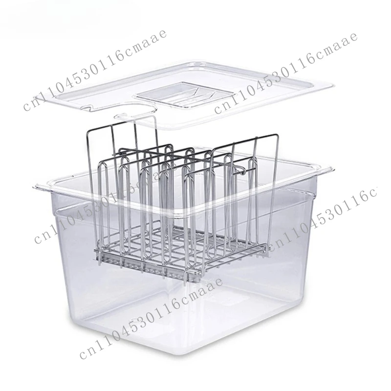 

Stainless Steel Sous Vide Rack and 11L Sous Vide Cooker Containers Detachable Dividers Separator for Immersion Circulators