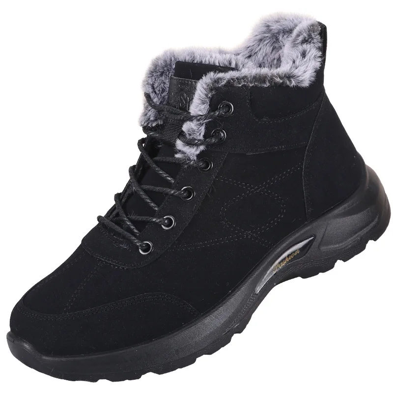 

Winter Men Snow Boots Fashion High Shoes Thick Plush Super Warm Sports Casual Size 39-44