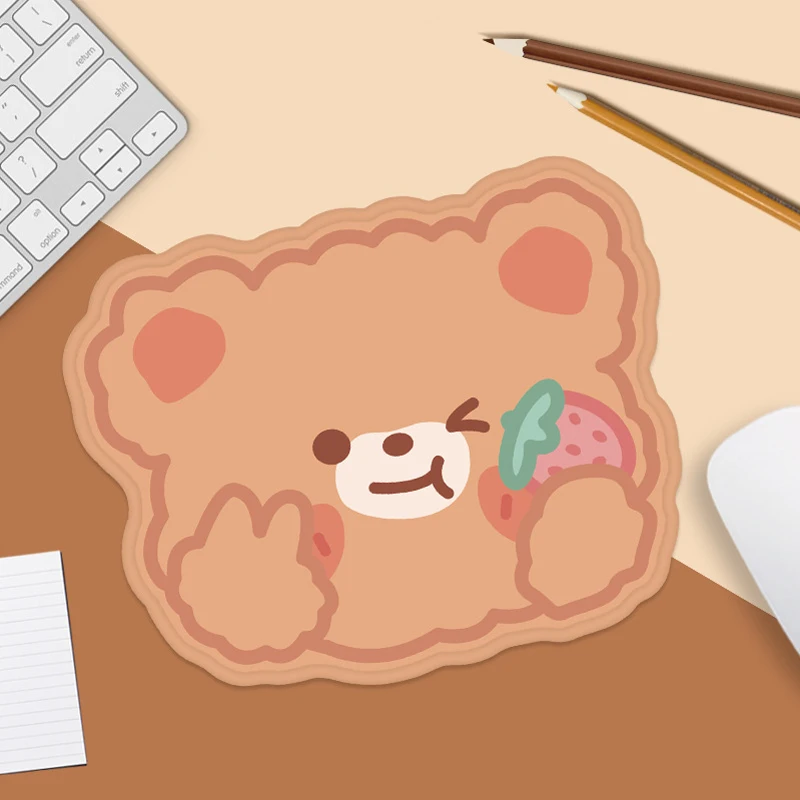 Cute Cartoon Small Mouse Pad Non-slip Rubber Desk Mat, INS Fresh Style Gaming Office Keyboard Pad for Laptop PC