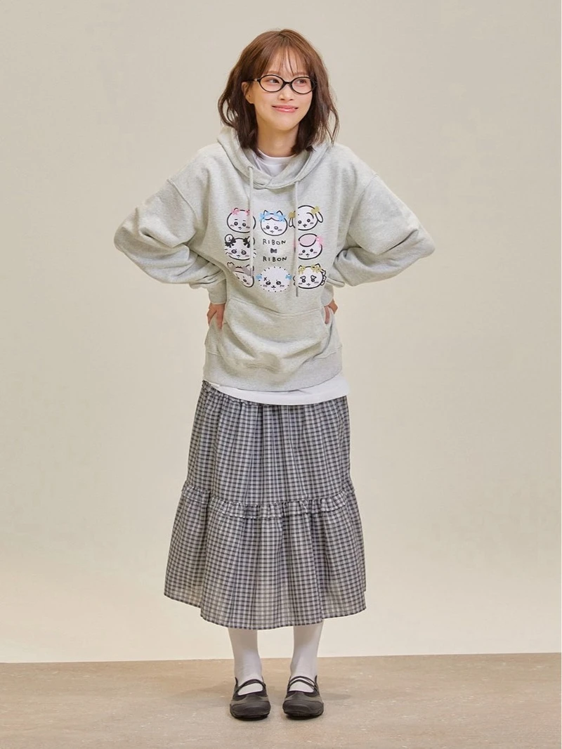 MINISO chiikawa Jiyikawa Usaqi gemeinsames Kapuzenpullover Langarm vielseitiges Damen- und Herrenoberteil Pullover Herbst Winter Kleidung