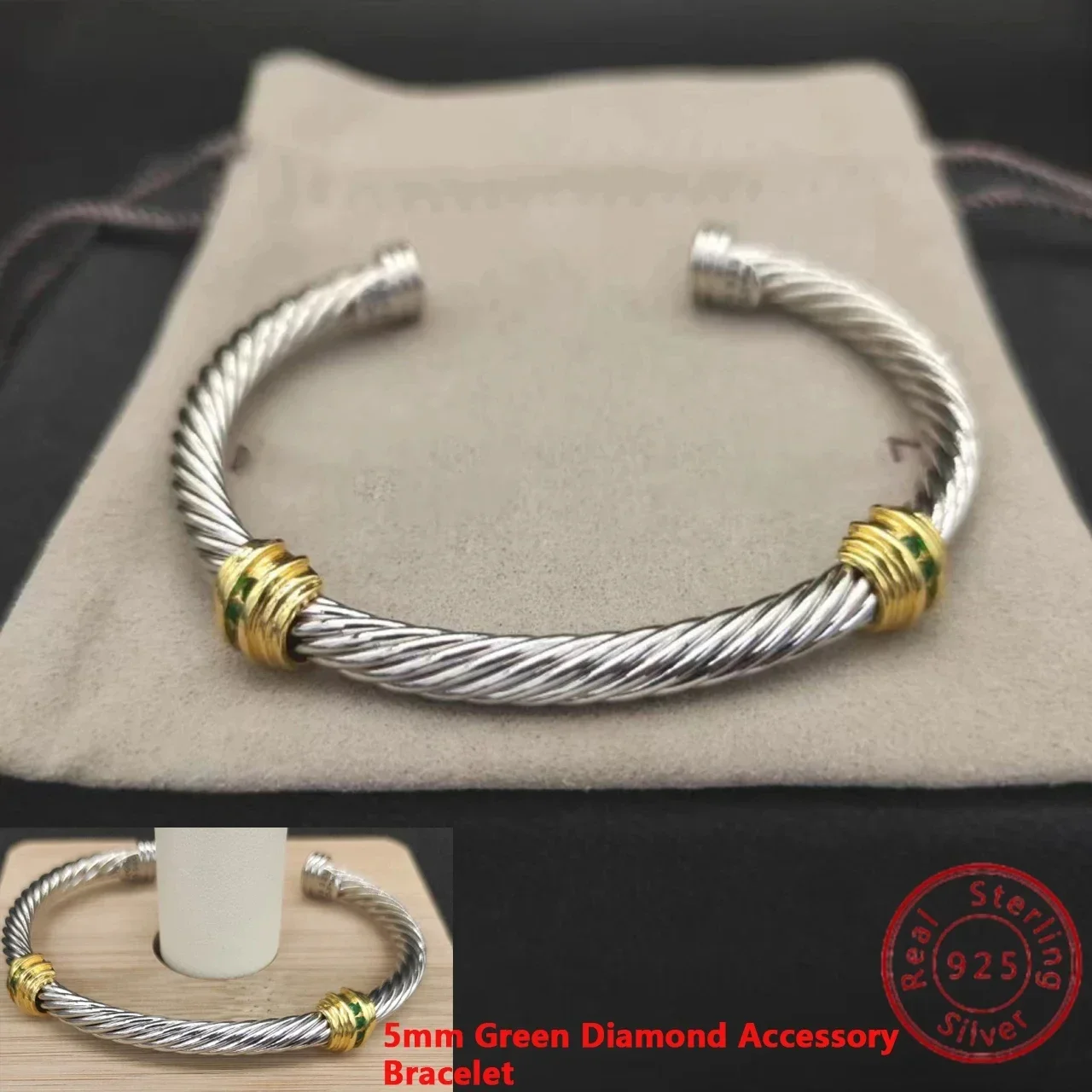 

High Quality Fashion High Version Dy 4mm&5mm Bracelet Everyday Wear