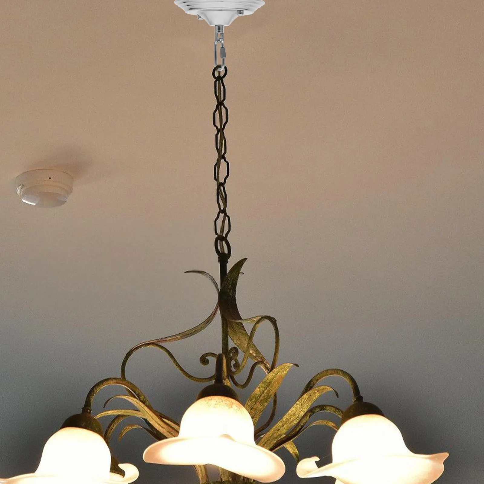 Iron Ceiling Light Base Canopy High Hardness Vintage Style Fixture Mounting Plate Suitable for Ceiling Lights in Home Restaurant