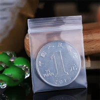 100Pieces Transparent Mini Small Plastic Zipper Bag Lock Resealable for Earring Ring Jewelry Food Pill Storage Packaging Pouch 4