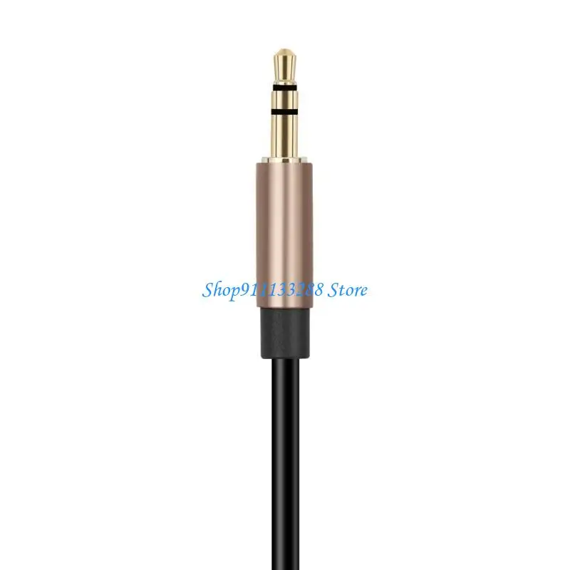 G88D Flexible 3.5mm Male To Double Male RCAA Cable With Soft PVC Exterior For Easy Setups With Tablets, Phones, Laptops