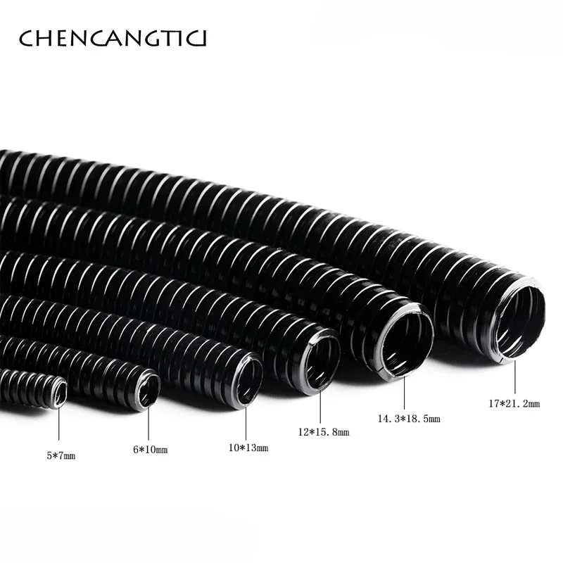 1 Piece 1M PA Nylon Bellows Nylon Hose Automobile Special Sleeve Car Modified Sleeve AD10 AD7