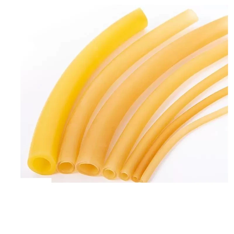 Yellow Thickened High Elastic Latex Tube, Elastic Rubber Hose, Multi-purpose Latex Rubber Strap, Pulse Belt, Slingshot Rubber