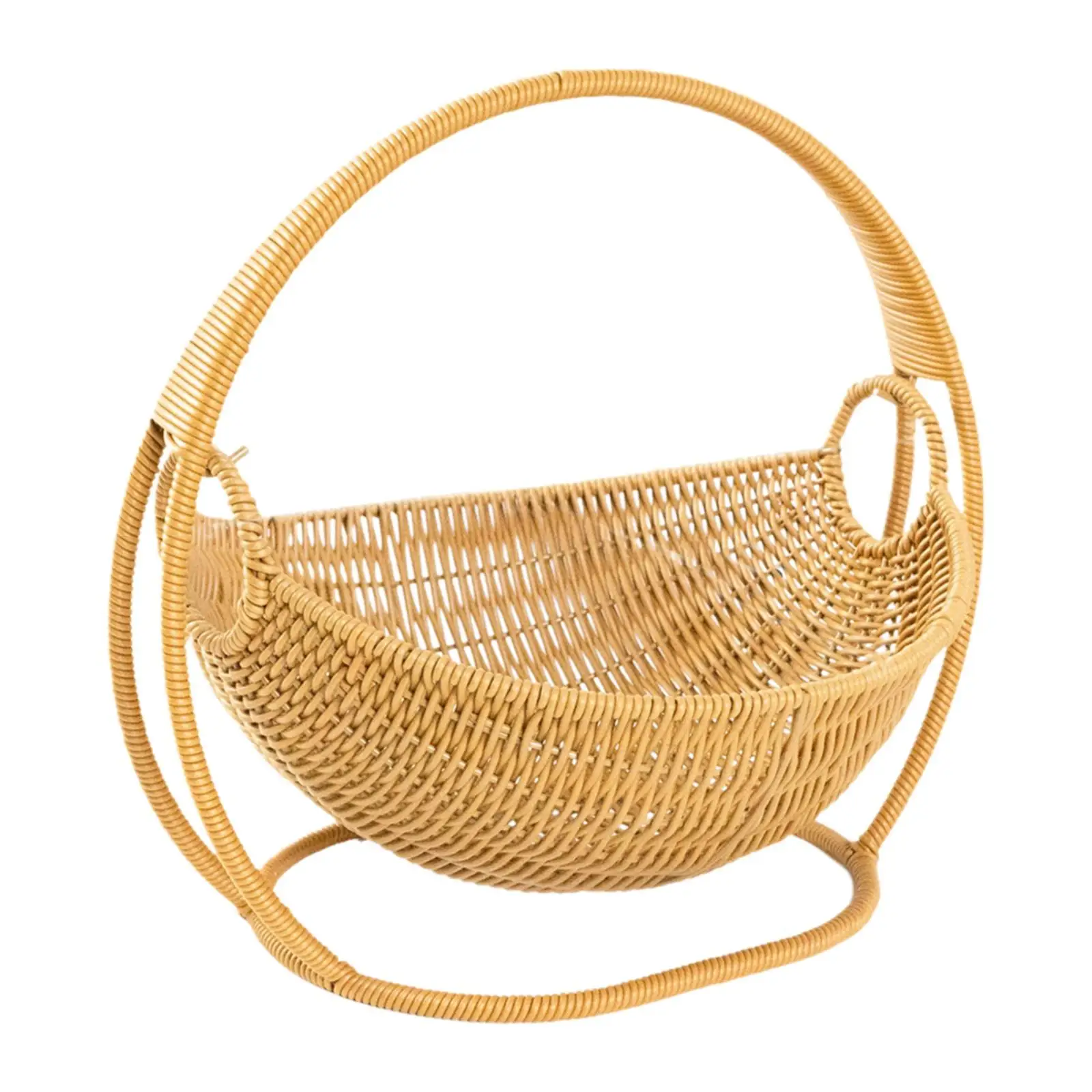 PP Material Snack Bread Fruit Basket for Kitchen Counter 9.4x10.6x11.8inch