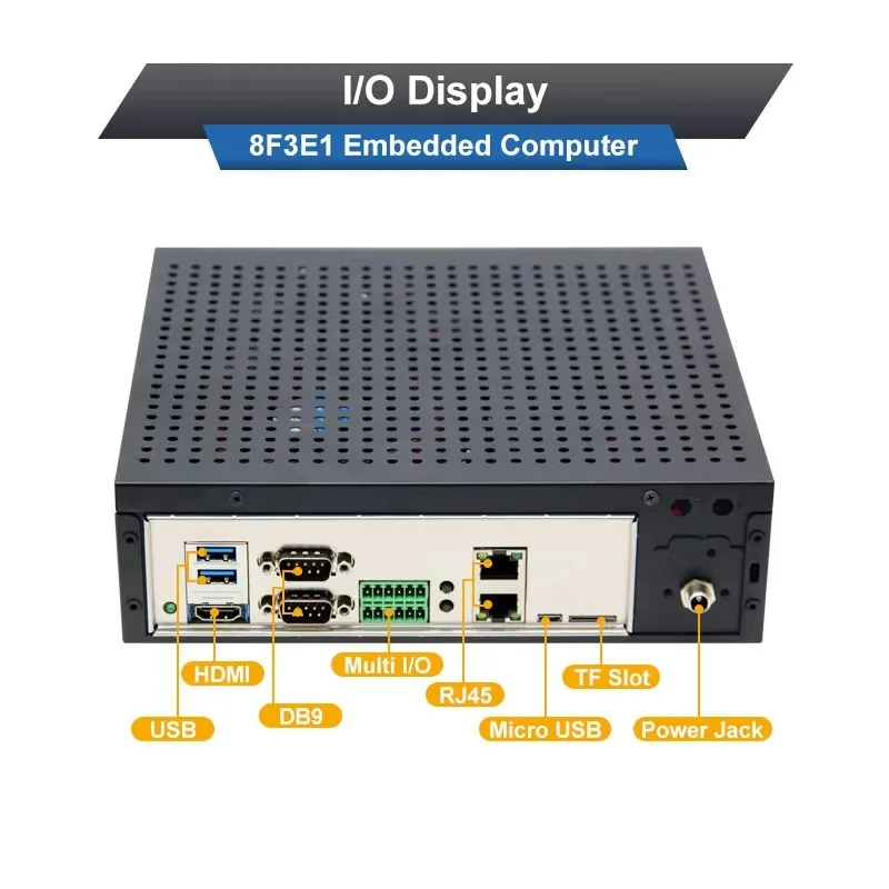 32G IPC Industrial Embedded Box PC Computer AI Box PC Edge Intelligent Driving