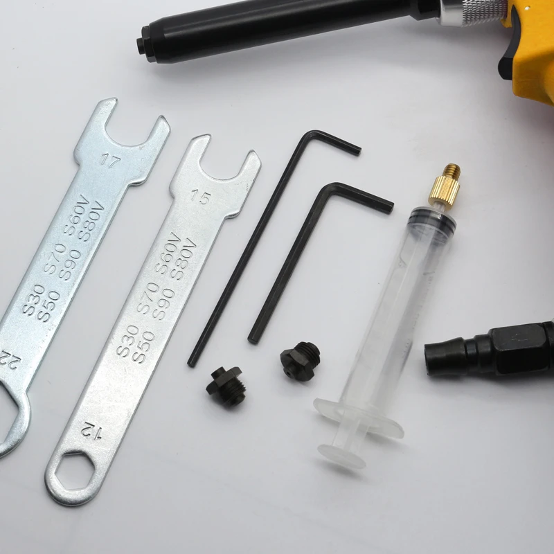 Air Powered Long Barrel Rivet Gun 2.4-3.2-4.0mm Aluminum Steel Blind Rivets Gun