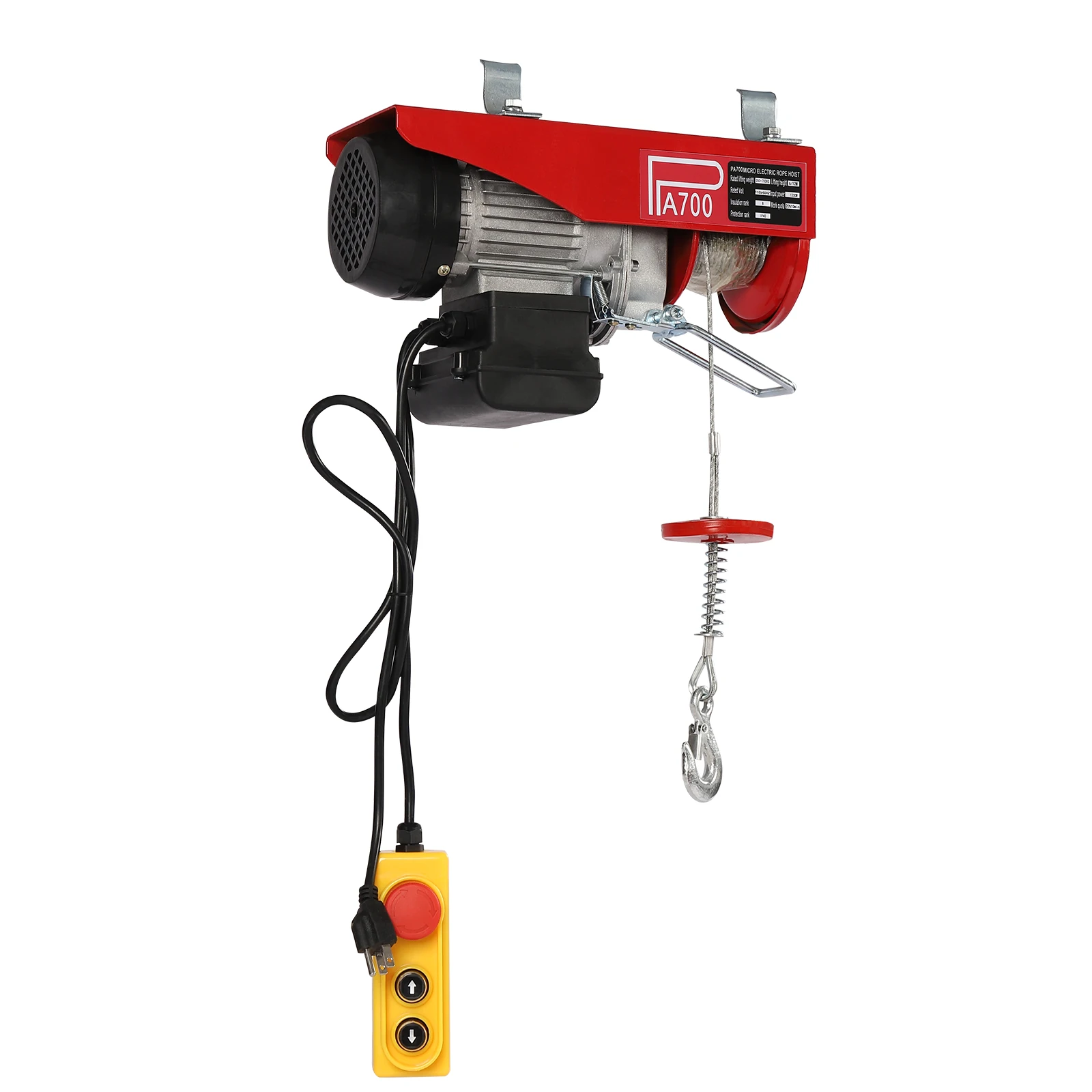 

Electric Winch, Carbon Steel, 771lbs Capacity (Single Rope), 1543lbs (Double Rope), 38ft/min Speed, High Heat Dissipation