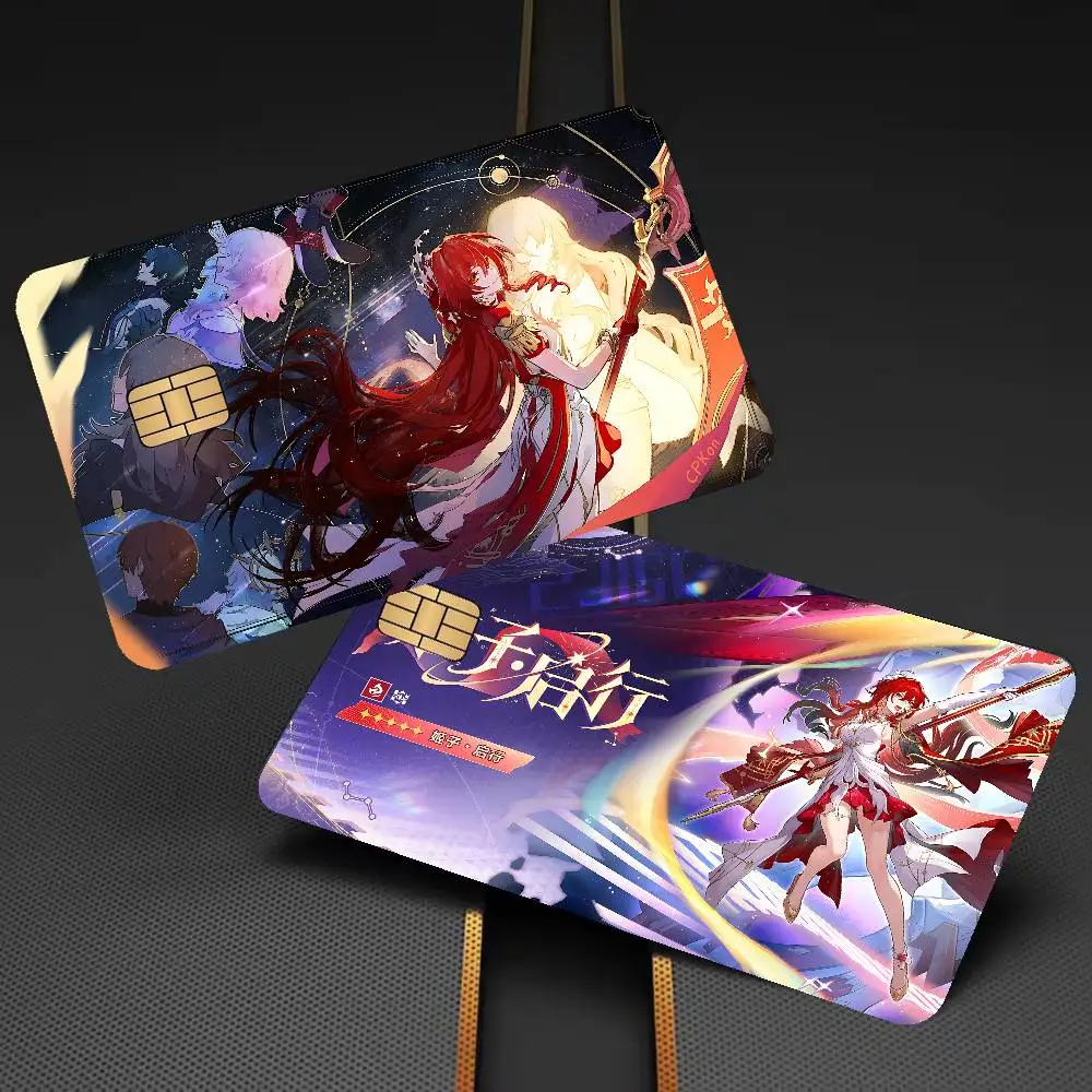 Honkai Star Rail Himeko Anmie Sticker Film Skin Cover for Credit Card Debit Bank Card Front