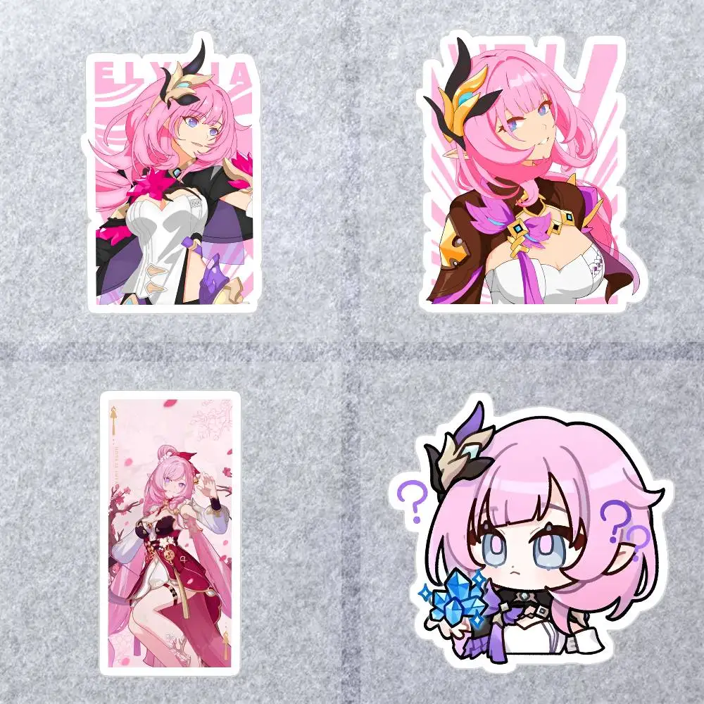 Honkai Impact 3 Elysia Waterproof Stickers For Decorating Car Windows Motorcycles And Computers.