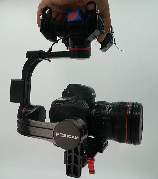 3-axis CNC Processed Stabilized Brushless Gimbal W/Hollow Motor 32bit AlexMos Encoder 5D 7D Cameras FPV Aerial Photography