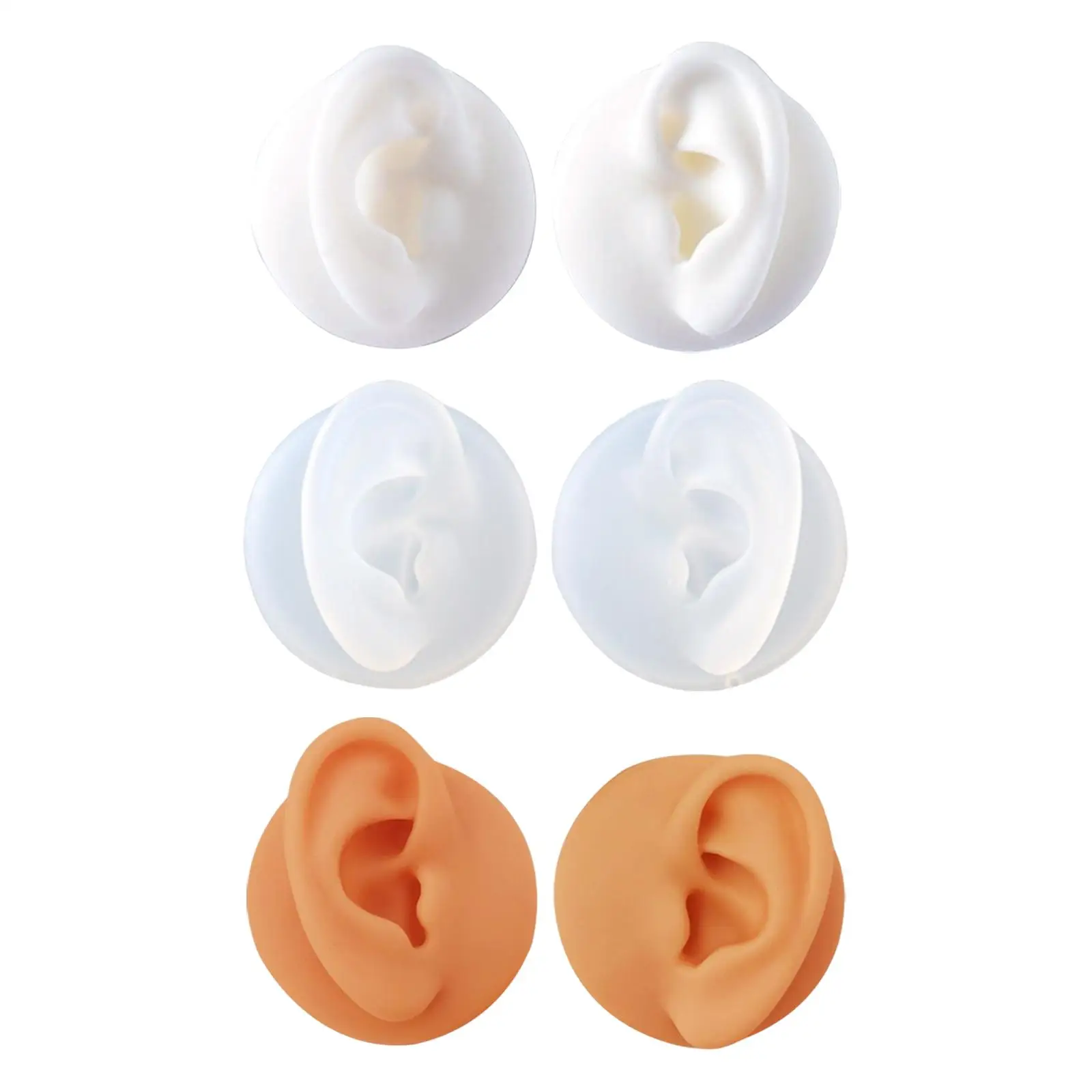 

Flexible Silicone Ear Model Simulated Ear Models Earrings Display for Shop