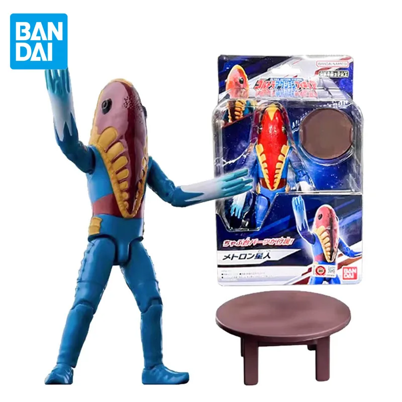 Bandai Original Ultraman Movable Doll Anime Figure Alien Metron Action Figure Toys for Boys Girls Children Birthday Gifts